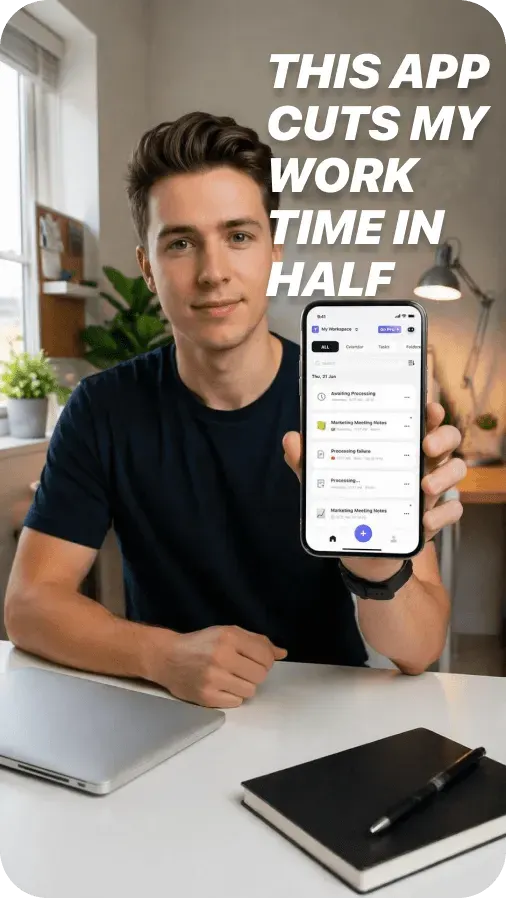 Creator short video showing work productivity