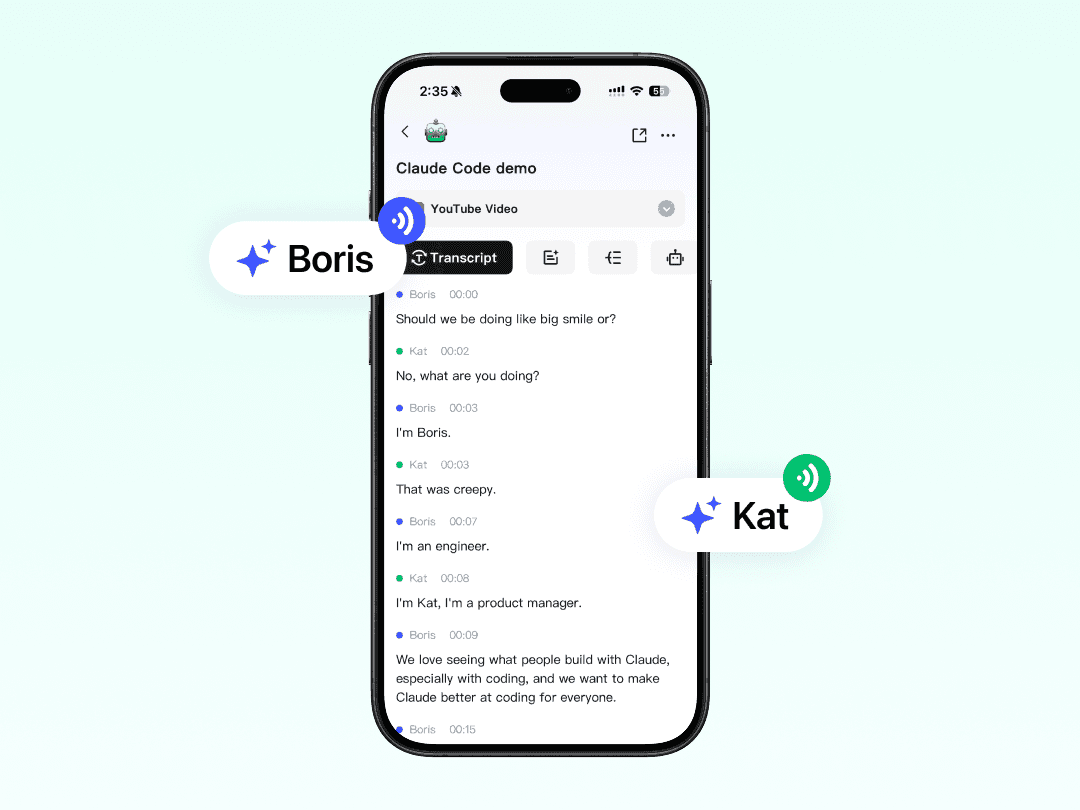 Speaker identification in meeting transcription