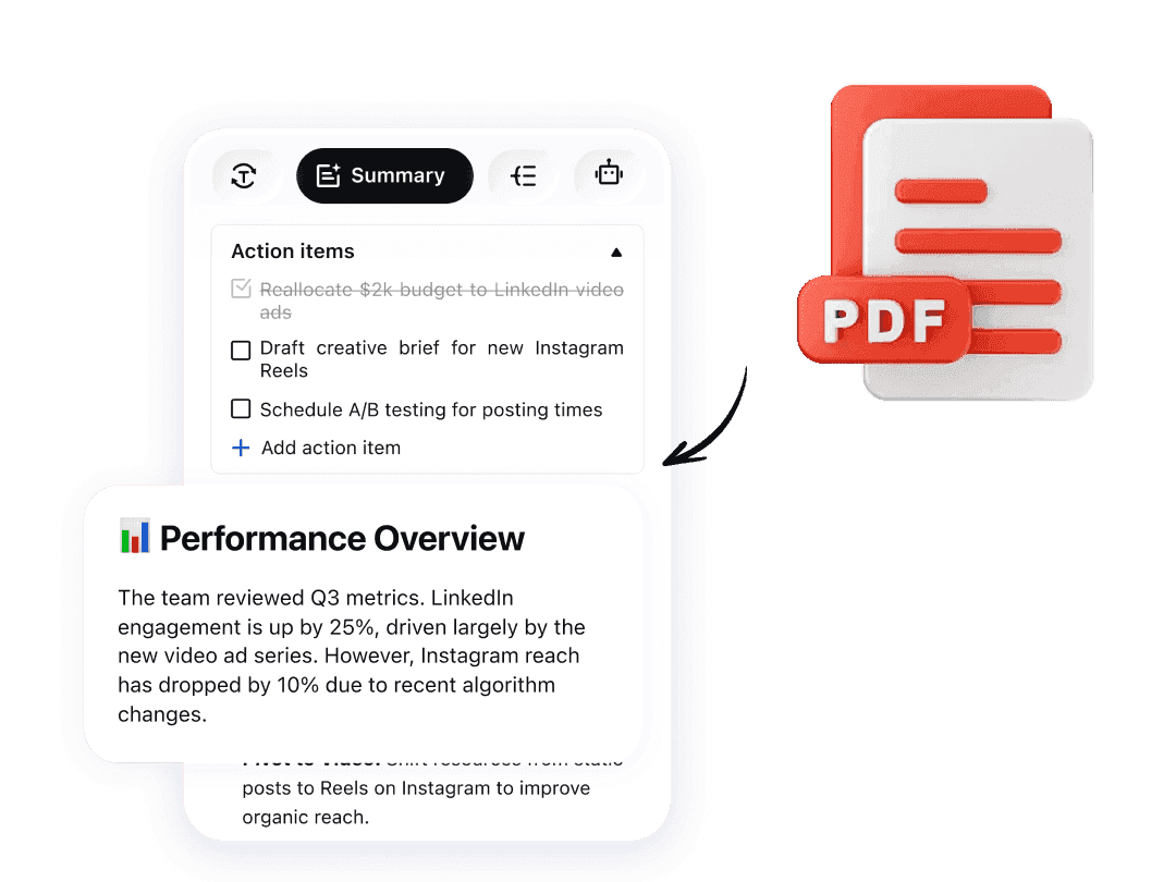 Extract text from PDF files with AI