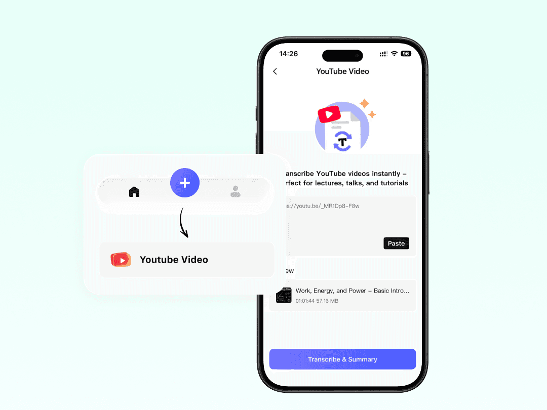 Step 2: AI transcribes video audio