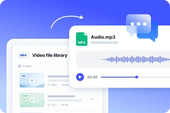 YouTube video converted into an MP3 audio download in HiNoter