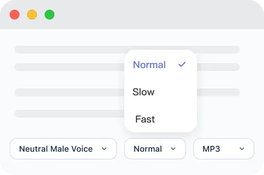 Select voice settings browser preview