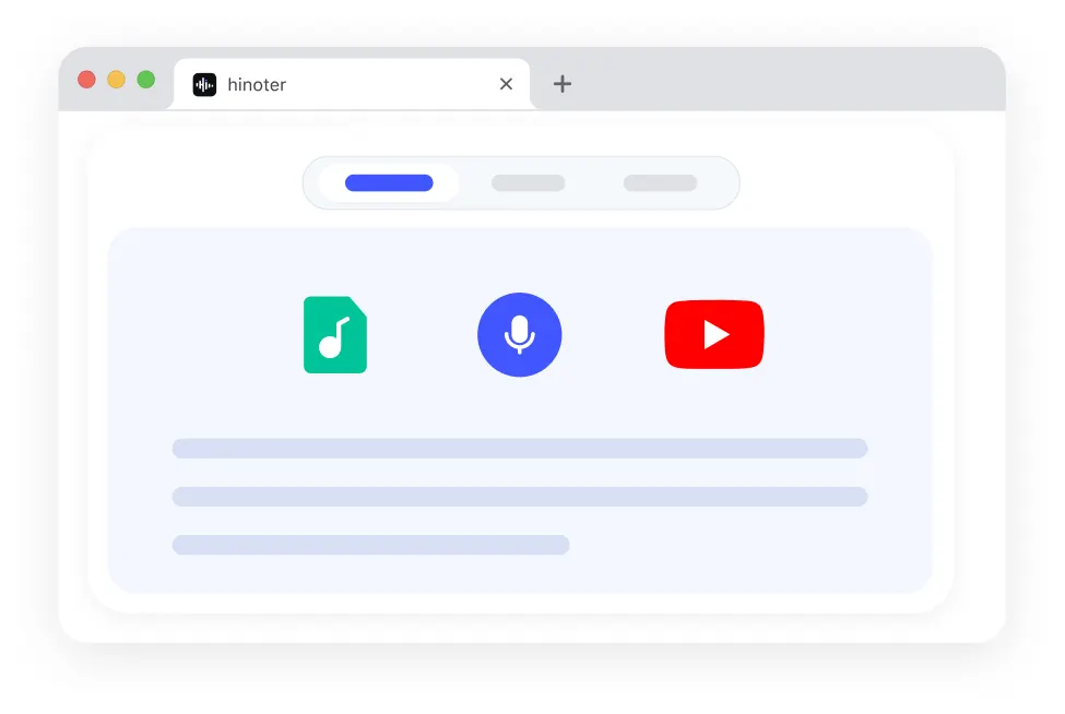 Quick audio transcript trial preview