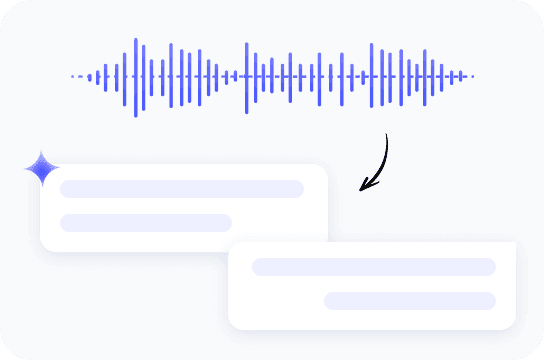 AI transcription and structured video summary generation interface