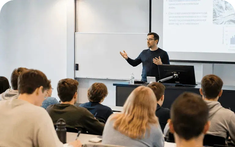 Product team reviewing AI-generated video research summary notes