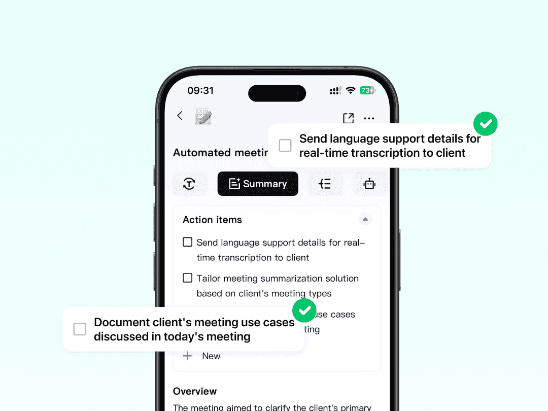 Consultant analyzing client meeting transcript