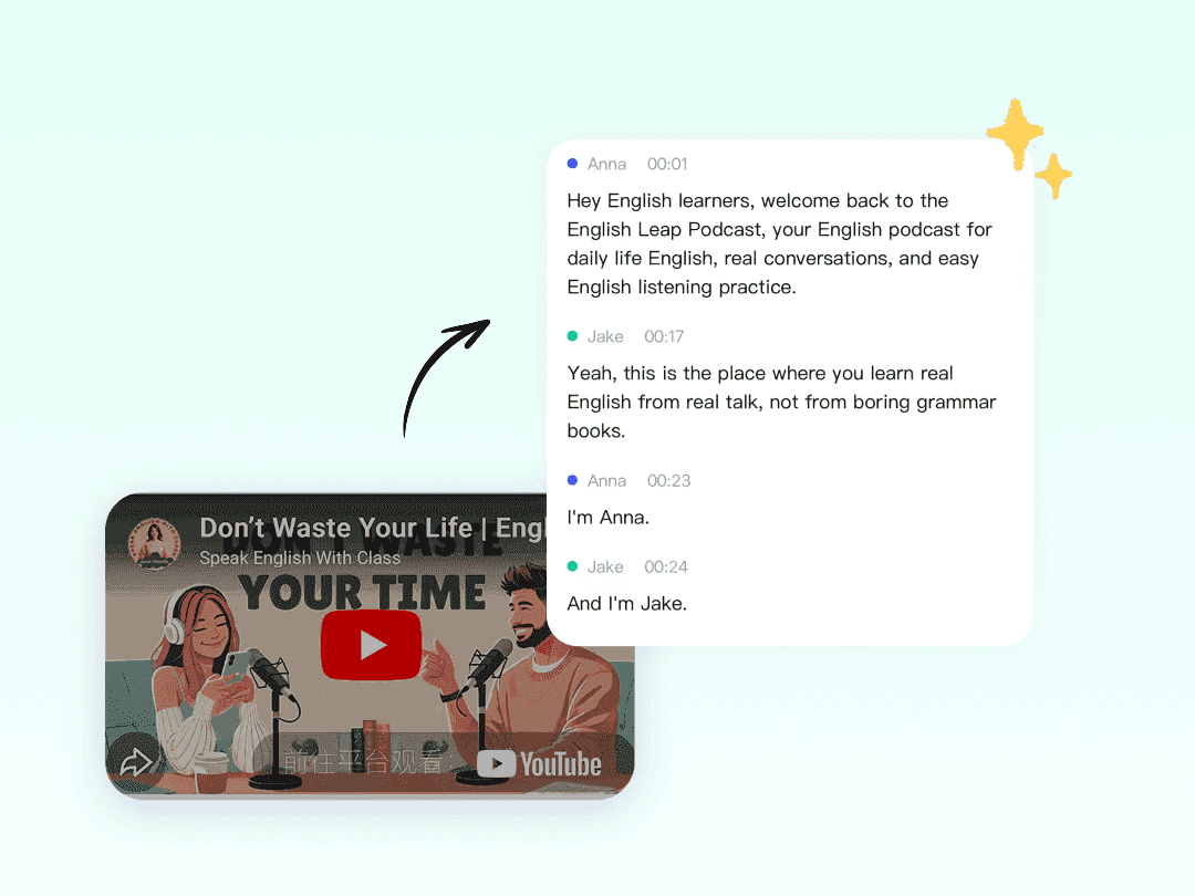 Creator generating show notes from video