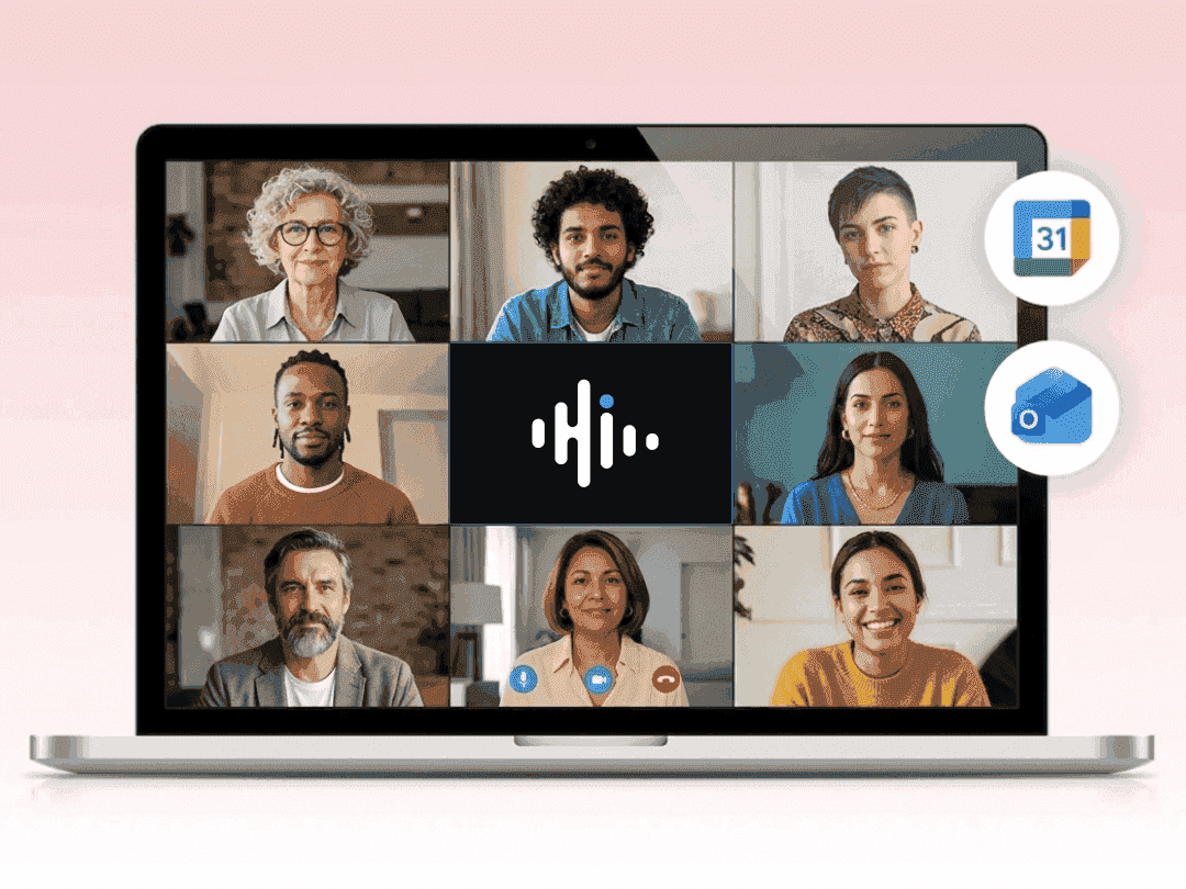 Team sharing meeting insights